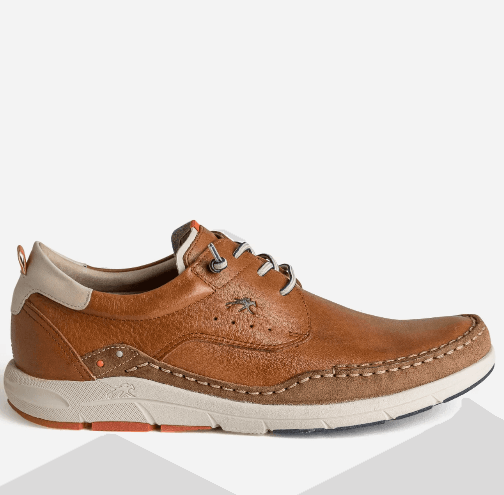 Derby confort FLUCHOS cognac en cuir